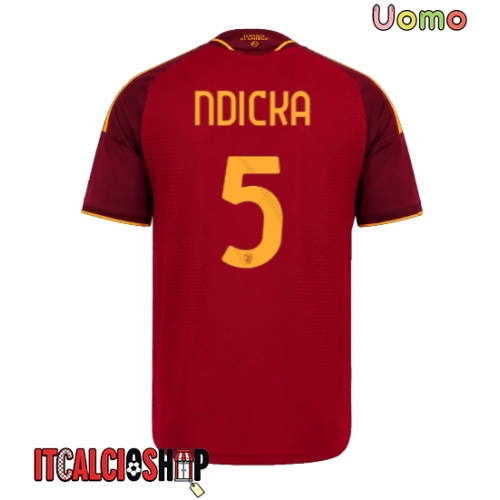 AS Roma Evan Ndicka #5 Prima Maglia 2026-27 Manica Corta